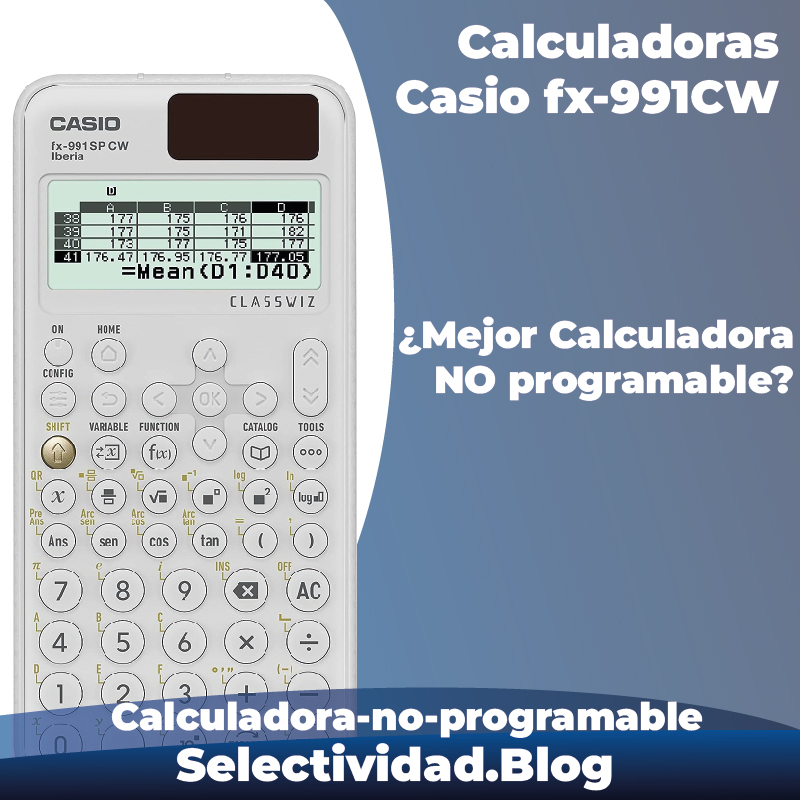 calculadora no programable casio fx991cw