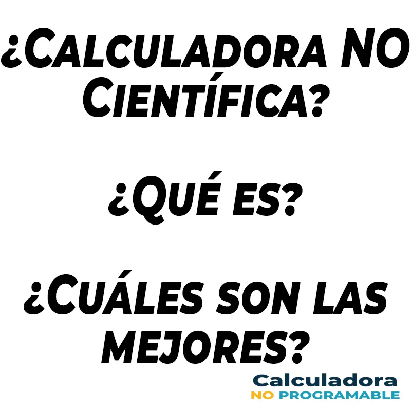 Calculadora no científica